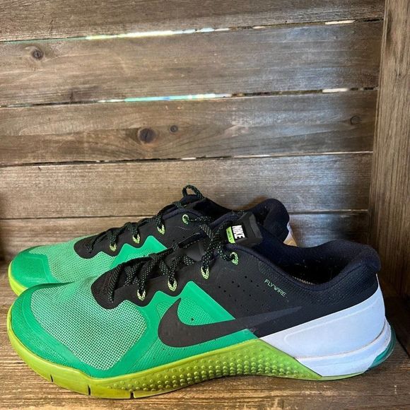 Mens Nike Metcon 2 Spring Leaf Green Crossfit Training Sneakers Shoes Size 15‎ M - Picture 2 of 6